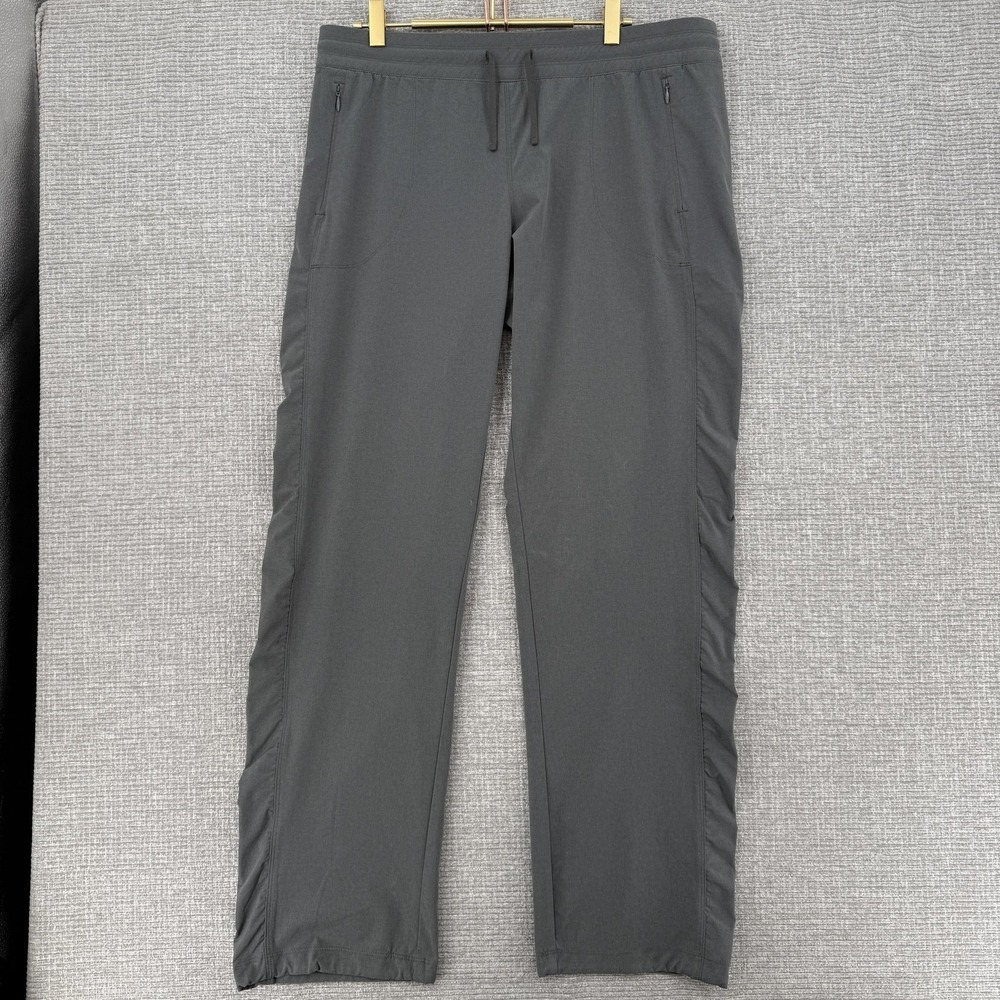 KÜHL‎ Track Pants Womens L Gray Drawstring Elastic Waist Pockets Zip Stretch